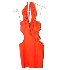 Open-sided Mini Dress